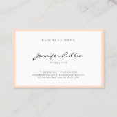 Elegant Simple Plain Professional Modern Trendy Visitekaartje (Achterkant)