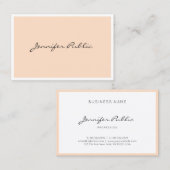 Elegant Simple Plain Professional Modern Trendy Visitekaartje (Voorkant / Achterkant)