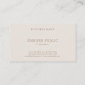 Elegant Simple Professional Modern Luxury Sjabloon Visitekaartje (Achterkant)