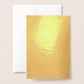 Elegant Simple Real Gold Details Weddenschap Folie Kaarten (Met envelop)
