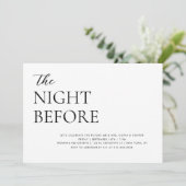 Elegant Simple Rehearings Dinner Invitation Kaart (Staand voorkant)
