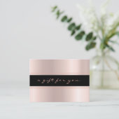 Elegant Simple Roos Gold Ombre Kortingskaartje (Staand voorkant)