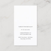 Elegant Simple Roos Gold Scissors Hair Stylist Visitekaartje (Achterkant)