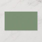 Elegant Simple Sage Green Books voor Baby shower Informatiekaartje (Achterkant)