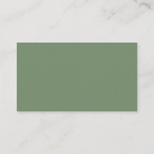 Elegant Simple Sage Green Books voor Baby shower Informatiekaartje (Achterkant)
