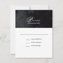 Elegant Simple Script Black Gothic Wedding