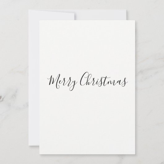 Elegant Simple Script-kerstparty nodigt u uit Kaart (Achterkant)