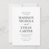 Elegant Simple Script Photo Budget Weddenschap Kaart (Voorkant)