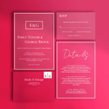 Elegant Simple Script Viva Magenta Weddenschap Det