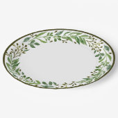 Elegant Simple Seasonal Holiday Wreater Papieren Bordje (Gekanteld)