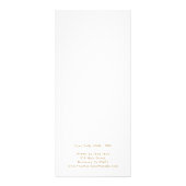 Elegant Simple Service Menu Logo Gold Price List (Achterkant)