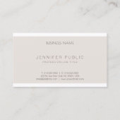 Elegant Simple Sjabloon Professional Moderne Luxe Visitekaartje (Achterkant)