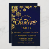 Elegant Simple Snowflake Gold Arch-kerstfeest Kaart (Voorkant / Achterkant)