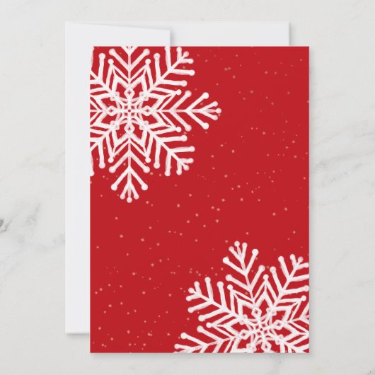 Elegant Simple Snowflake Gold Arch-kerstfeest Kaart (Achterkant)