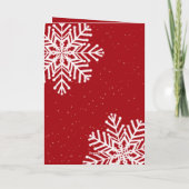 Elegant Simple Snowflake Gold Arch Photo Christmas Kaart (Achterkant)