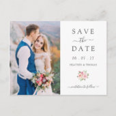 Elegant Simple Spring Save the Date Wedding Aankondigingskaart (Voorkant)
