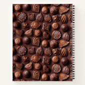 Elegant Simple Stylish Modern Trendy Chocolate Notitieboek (Achterkant)