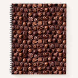 Elegant Simple Stylish Modern Trendy Chocolate Notitieboek