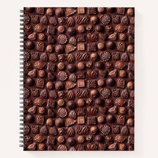 Elegant Simple Stylish Modern Trendy Chocolate Notitieboek (Voorkant)
