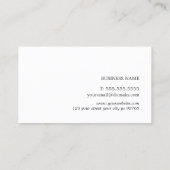 Elegant Simple Texture Dark Grey Attorney Visitekaartje (Achterkant)