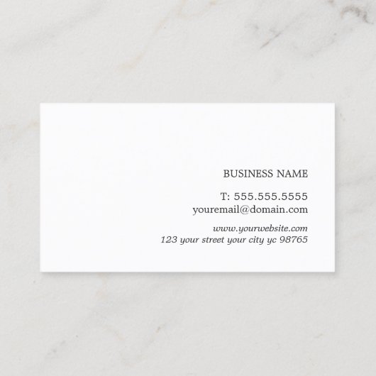 Elegant Simple Texture Dark Grey Attorney Visitekaartje (Achterkant)