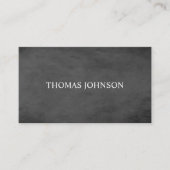 Elegant Simple Texture Dark Grey Attorney Visitekaartje (Voorkant)