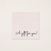 Elegant  Simple Texture Rose Beauty Salon Vierkante Visitekaartjes (Voorkant)