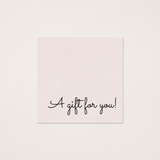 Elegant  Simple Texture Rose Beauty Salon Vierkante Visitekaartjes (Voorkant)