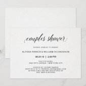 Elegant Simple Typografie | Koelschoenen Kaart (Voorkant / Achterkant)