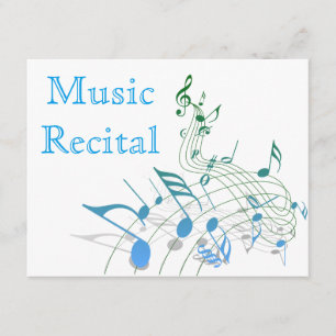 Elegant Simple Unisex Music Overweging Uitnodiging