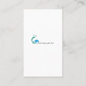 Elegant Simple Visitekaartje met Chinoiserie Vase (Achterkant)