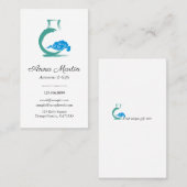 Elegant Simple Visitekaartje met Chinoiserie Vase (Voorkant / Achterkant)