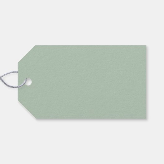 Elegant Simple Waterverf Greenery Wedding Favor Cadeaulabel (Achterkant Horizontaal)