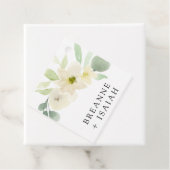 Elegant Simple Waterverf Greenery Wedding Favor G Bedankjes Labels (In situ)