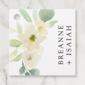 Elegant Simple Waterverf Greenery Wedding Favor G Bedankjes Labels (Voorkant)