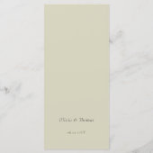 Elegant Simple Waterverf Red Poppy Floral Wedding Menu (Achterkant)