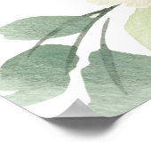 Elegant Simple Waterverf Seating Chart Poster (Hoek)