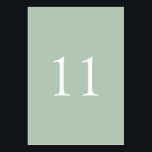 Elegant Simple Waterverf Wedding | Tabelnummer Kaart<br><div class="desc">Onze elegante,  eenvoudige waterverf tabelnummerkaarten zijn voorzien van de luxe,  elegante en eenvoudige grijze achtergrond van de collecties met vetgedrukte en scherpe witte serif getallen. Zoek in onze winkel overeenkomende objecten die perfect met je ontwerp en decor overeenkomen.</div>