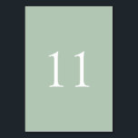 Elegant Simple Waterverf Wedding | Tabelnummer Kaart<br><div class="desc">Onze elegante,  eenvoudige waterverf tabelnummerkaarten zijn voorzien van de luxe,  elegante en eenvoudige grijze achtergrond van de collecties met vetgedrukte en scherpe witte serif getallen. Zoek in onze winkel overeenkomende objecten die perfect met je ontwerp en decor overeenkomen.</div>