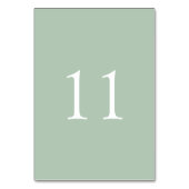 Elegant Simple Waterverf Wedding | Tabelnummer Kaart (Achterkant)