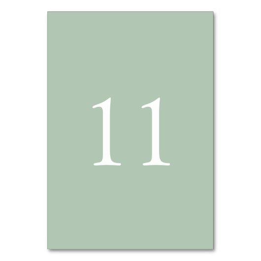 Elegant Simple Waterverf Wedding | Tabelnummer Kaart (Voorkant)