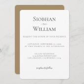 Elegant Simple Wedding (Voorkant / Achterkant)