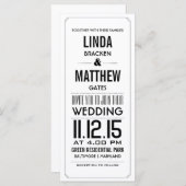 Elegant Simple Wedding Announcement Rack Kaart (Voorkant / Achterkant)