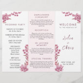 Elegant Simple Wedding Drievoudig Brochure Program (Voorkant)