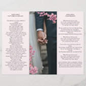 Elegant Simple Wedding Drievoudig Brochure Program (Achterkant)