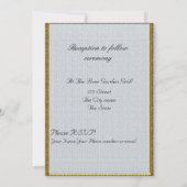 Elegant Simple Wedding Invitation Kaart (Achterkant)