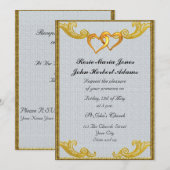 Elegant Simple Wedding Invitation Kaart (Voorkant / Achterkant)
