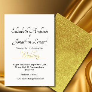 Elegant Simple Wedding Invitation Kaart