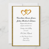 Elegant Simple Wedding Invitation White Kaart (Voorkant)