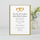 Elegant Simple Wedding Invitation White Kaart (Staand voorkant)